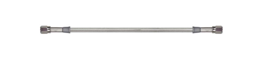 Goodridge 30324TC-CL 24in Universal Brake Line Assembly w/SS Fittings & Clear Hose