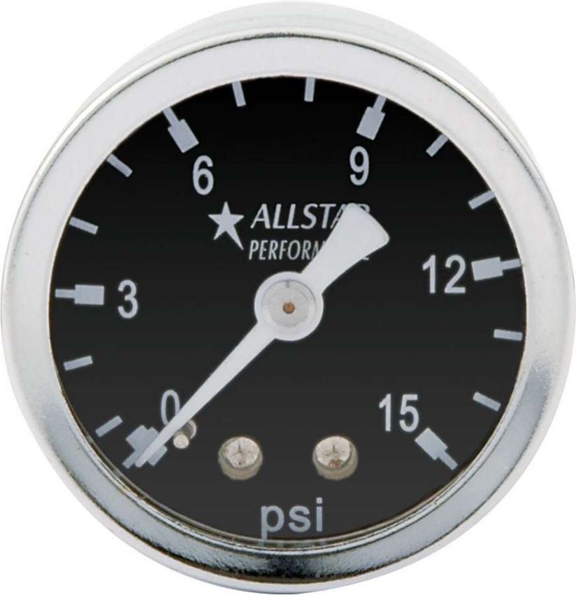 ALLSTAR PERFORMANCE ALL80210 1.5in Gauge 0-15 PSI Dry Type