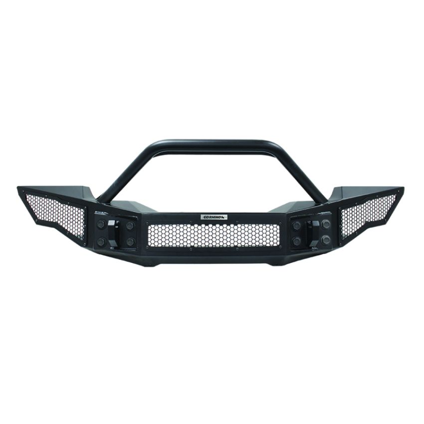 Go Rhino 331201T 07-20 Jeep Wrangler JL/JLU/JK/JKU/Gladiator JT Rockline Full Width Bumper w/ Overrider