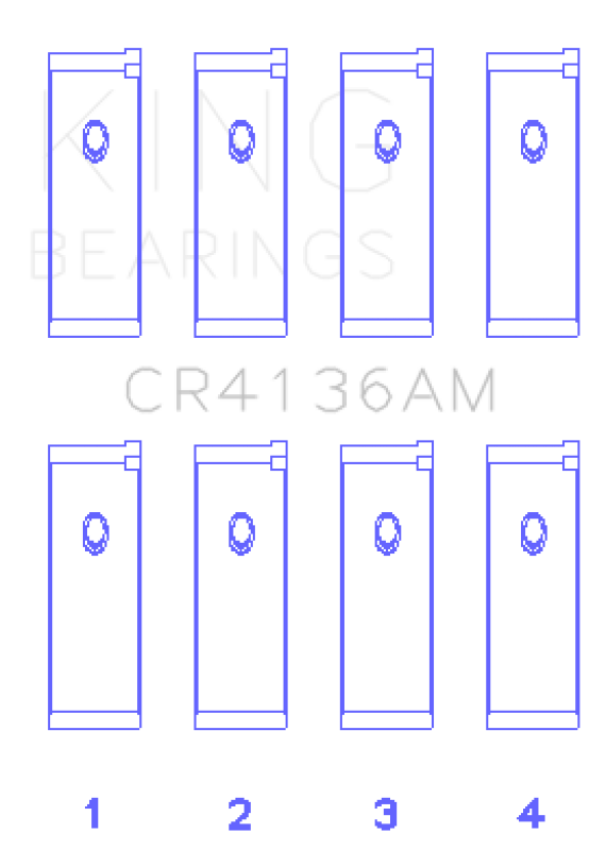 King 91-02 Nissan SR20DE L4 DOHC 16 Valves (Size STD) Rod Bearing Set