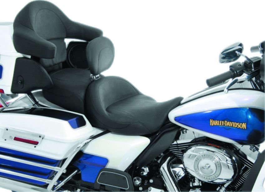 Mustang Motorcycle 79556 Mustang 08-21 Harley Electra Glide, Rd Glide, Rd King ,Str Glide Super Touring 1PC Seat - Black