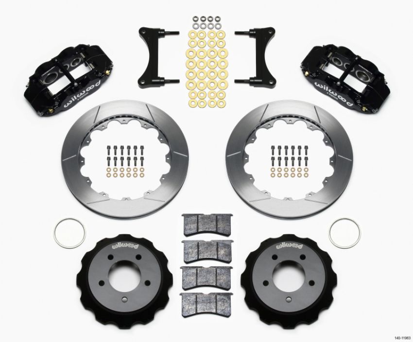Wilwood 140-11963 Narrow Superlite 6R Front Hat Kit 12.88in 93-96 Mazda RX7