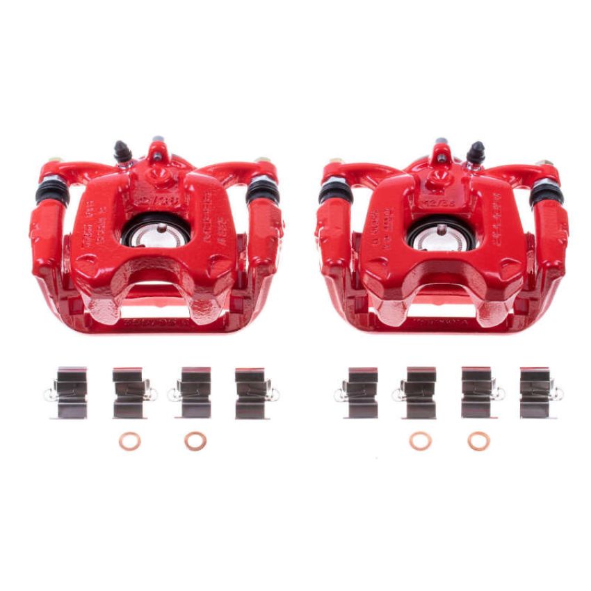 PowerStop S5536 Red Powder Coated Calipers
