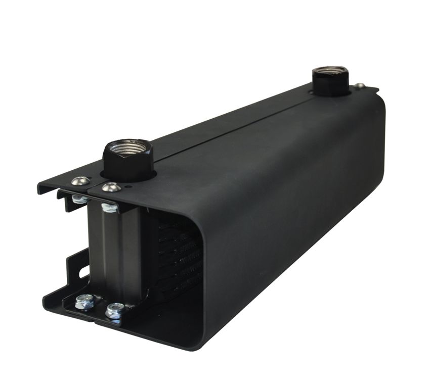 Derale 50100 10 Row Stack Plate Scoop Cooler, -10AN 7/8