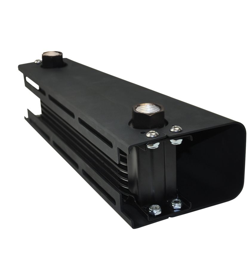 Derale 50100 10 Row Stack Plate Scoop Cooler, -10AN 7/8