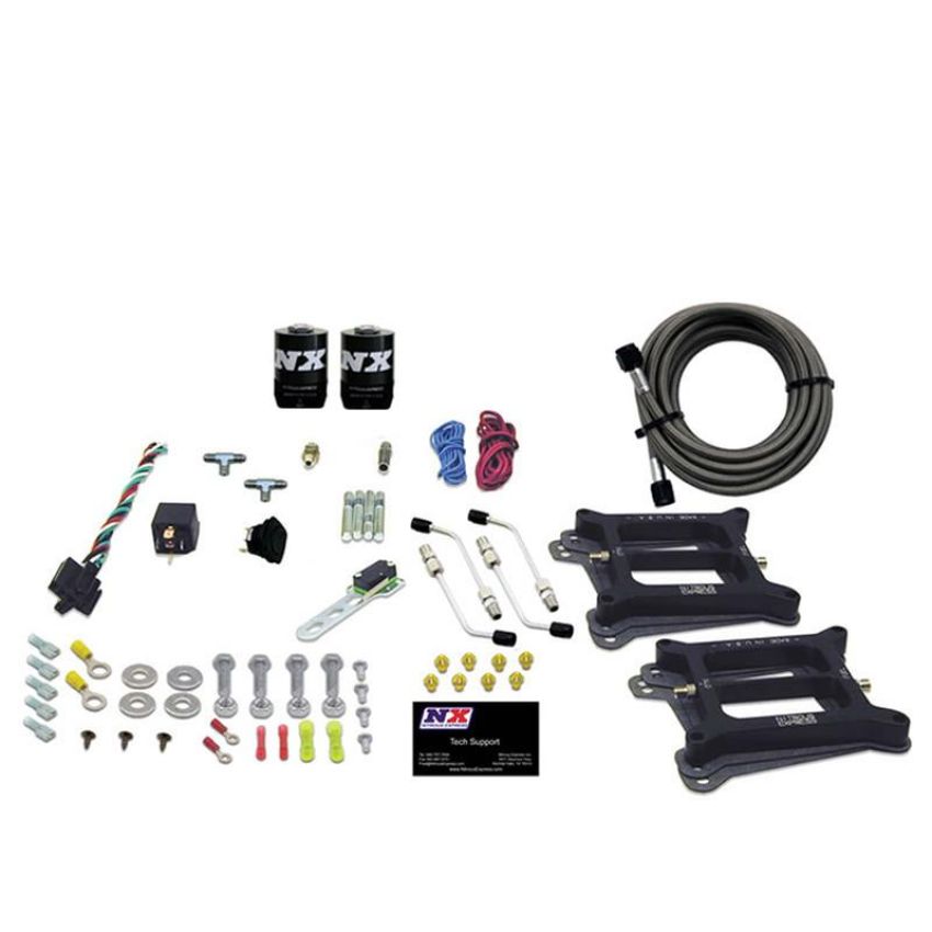 Nitrous Express 50245-00 DUAL 4150/ALCOHOL (100-200-300-400-500HP) LESS BOTTLE