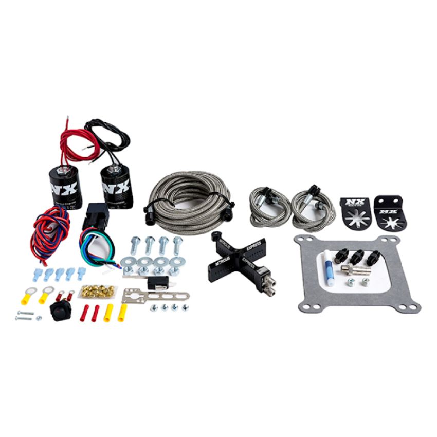 Nitrous Express 63541-00 4150 Covert Crossbar Plate System,Pro Power 100-500Hp (No Bottle)