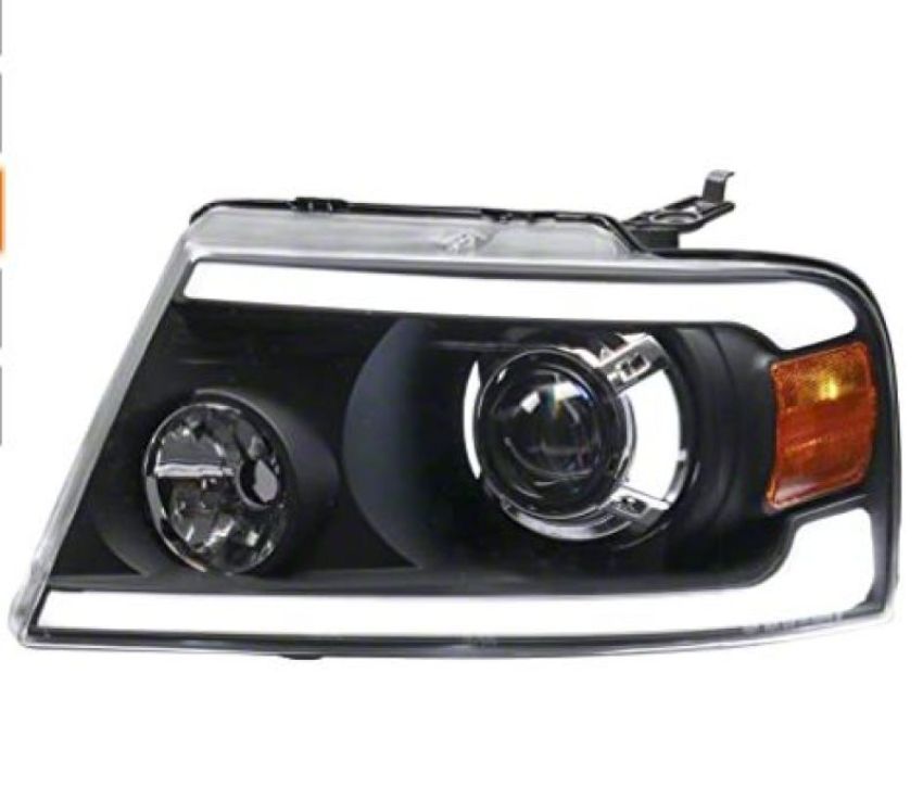 Raxiom T566365 04-08 Ford F-150 Axial Series LED Projector Headlights- Blk Housing (Clear Lens)