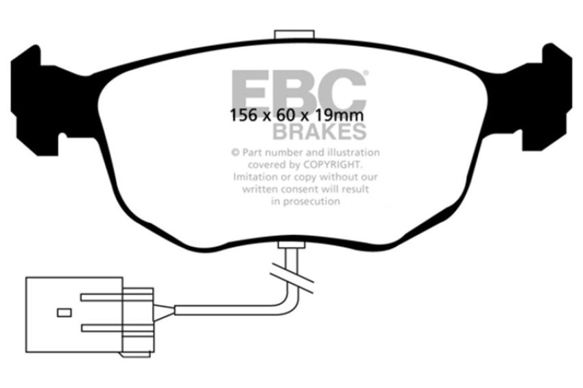 EBC Brakes DP3956C Redstuff Ceramic Low Dust Brake Pads