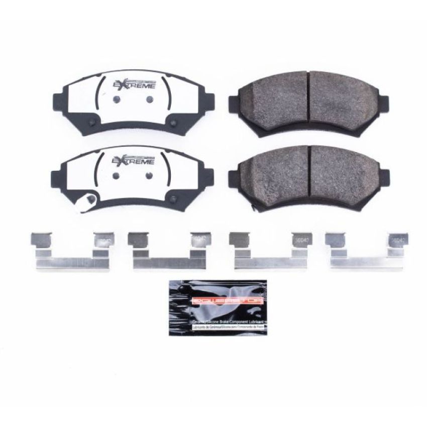 PowerStop Z26-699 PowerStop - Z26 Performance Carbon-Fiber Ceramic Brake Pads with Hardware Kit