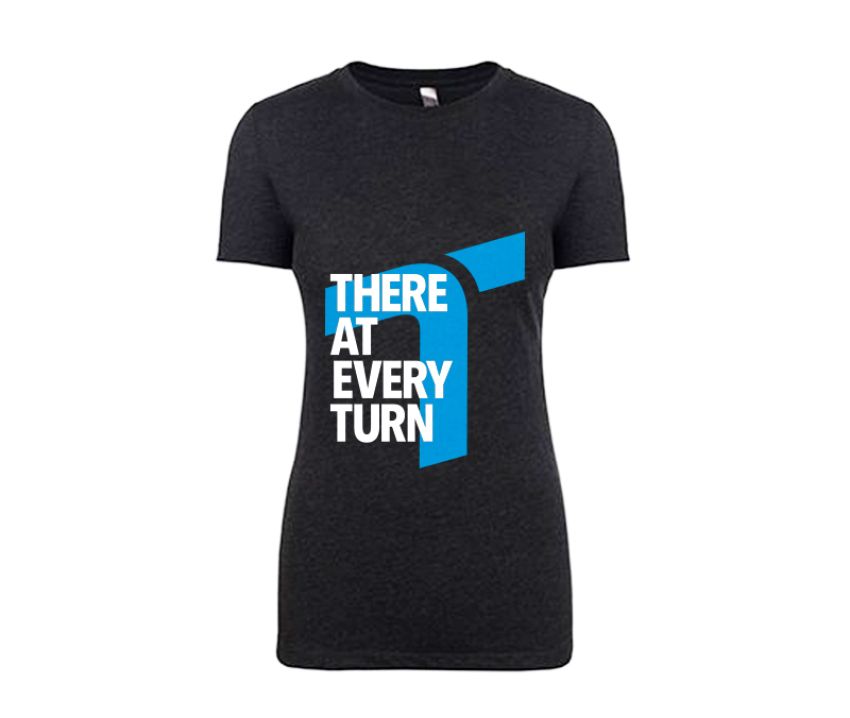 Turn 14 Distribution 9044 Ladies Black T-Shirt  - XL