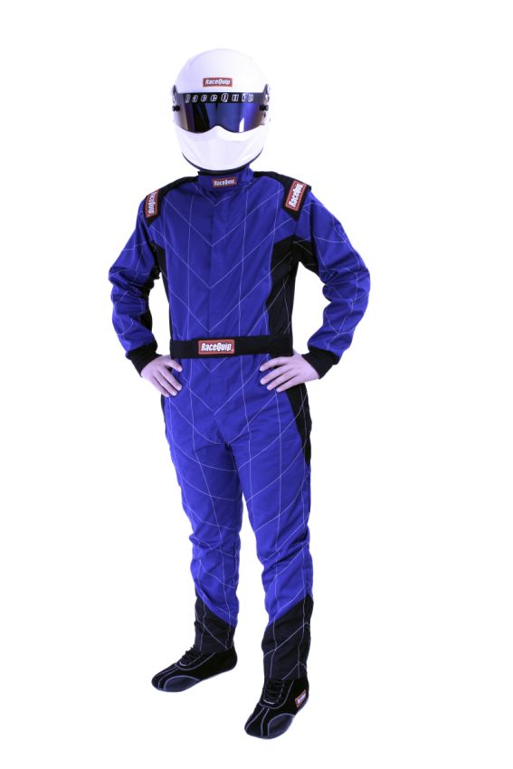 Racequip 130923 Blue Chevron-1 Suit - SFI-1 Medium