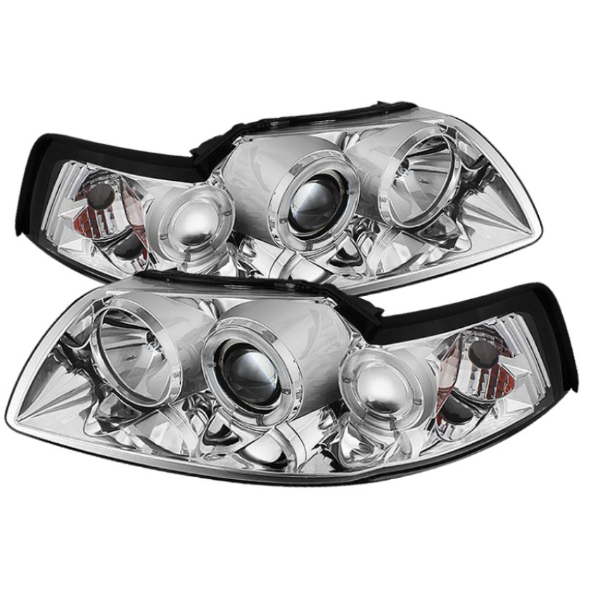 SPYDER 5010452 Projector Headlights - LED Halo - Chrome