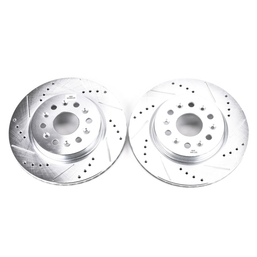 PowerStop AR82193XPR PowerStop Evolution Performance Drilled, Slotted & Plated Brake Rotor Pair