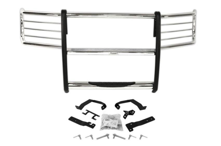 Go Rhino 3295MC 15-17 Ford F-150 (Excl. ACC Models) 3000 Series StepGuard Center Grille + Brsh Grd - Chrome