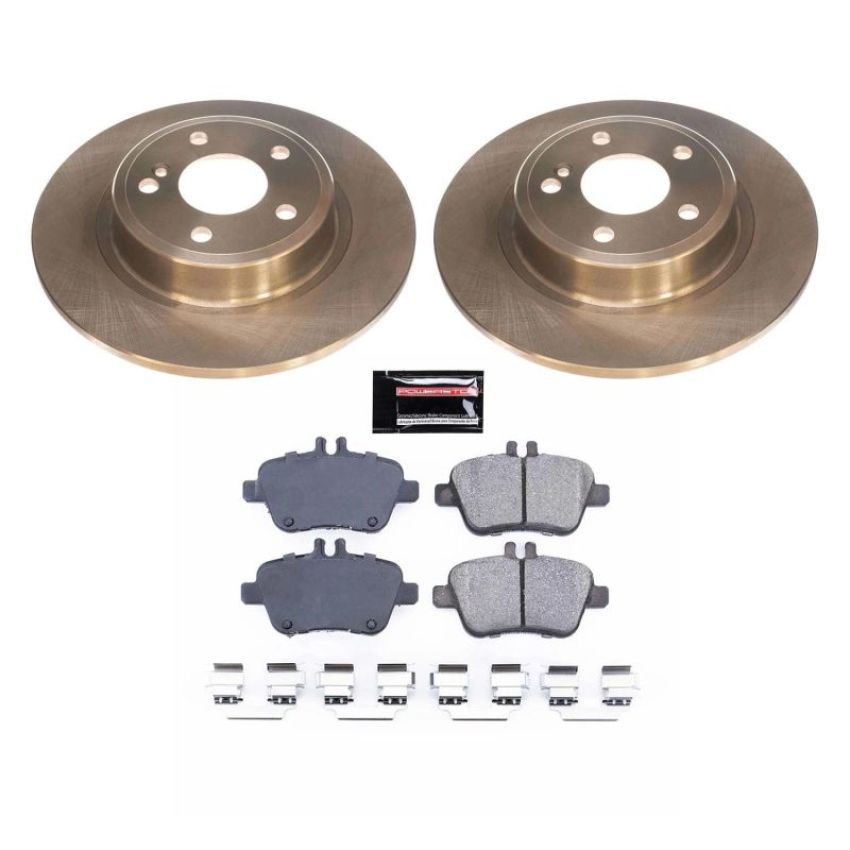 PowerStop KOE7377 OE Stock Replacement Low-Dust Ceramic Brake Pad and Rotor Kit