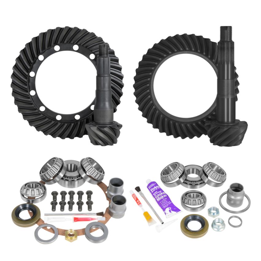 Yukon Gear & Axle YGKT009-529 Yukon Ring & Pinion Gear Kit Front & Rear for Toyota 9.5/8R Diff (w/o Factory Locker) 5.29 Ratio