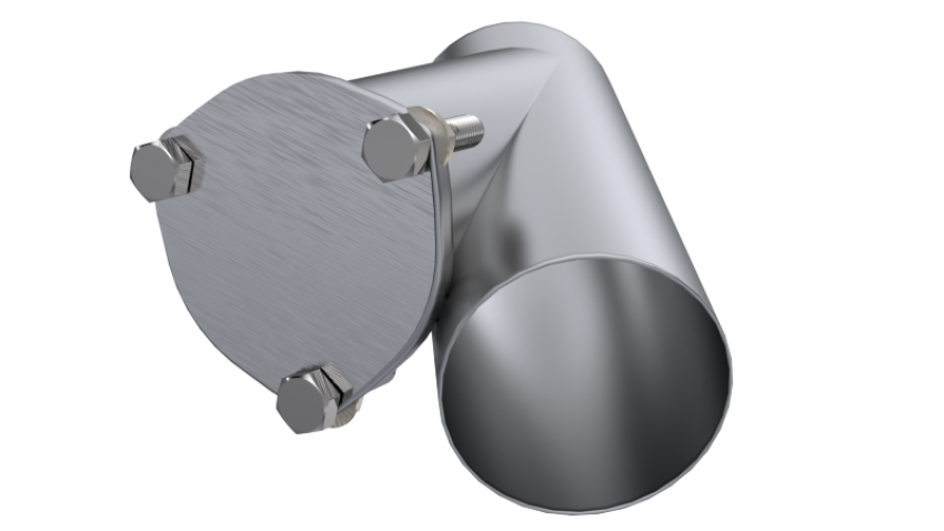 QTP 10400 4in Weld-On QTEC Exhaust Cutout Y-Pipe