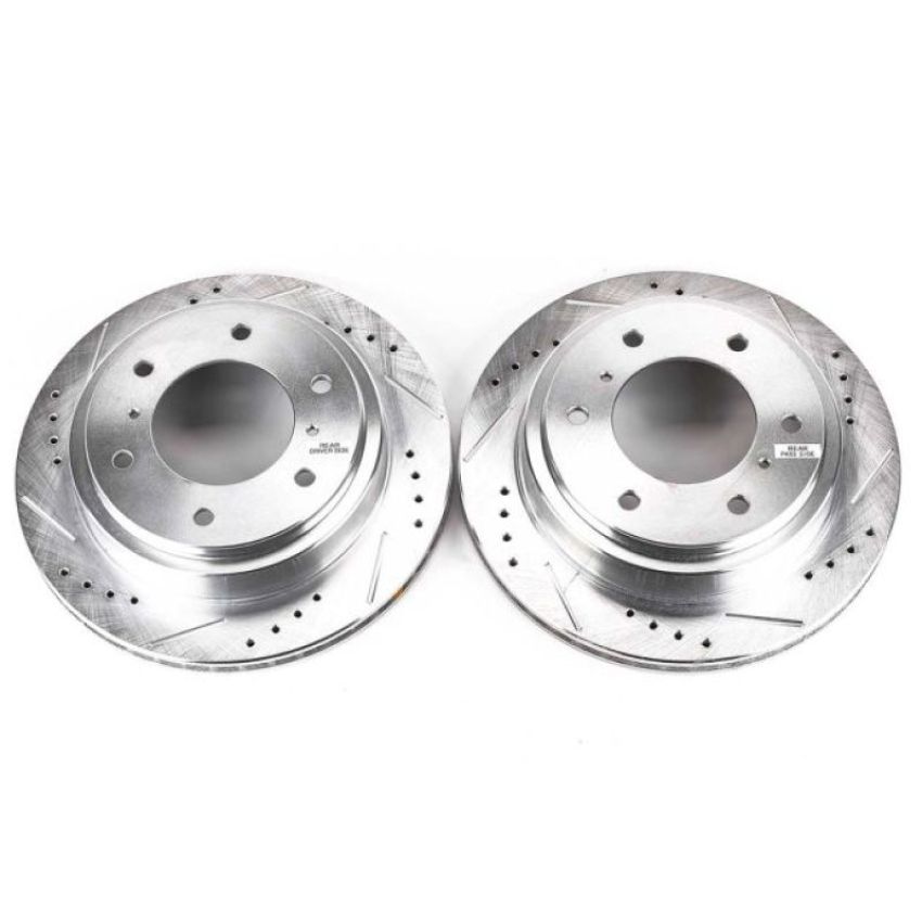 PowerStop JBR1133XPR PowerStop Evolution Performance Drilled, Slotted & Plated Brake Rotor Pair