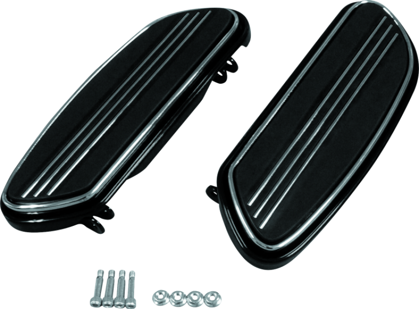 Bikers Choice 482538 86-20 Touring 86-17 FLST 12-16 FLD Black Floorboard Kit Replaces H-D 50631-04 Pr