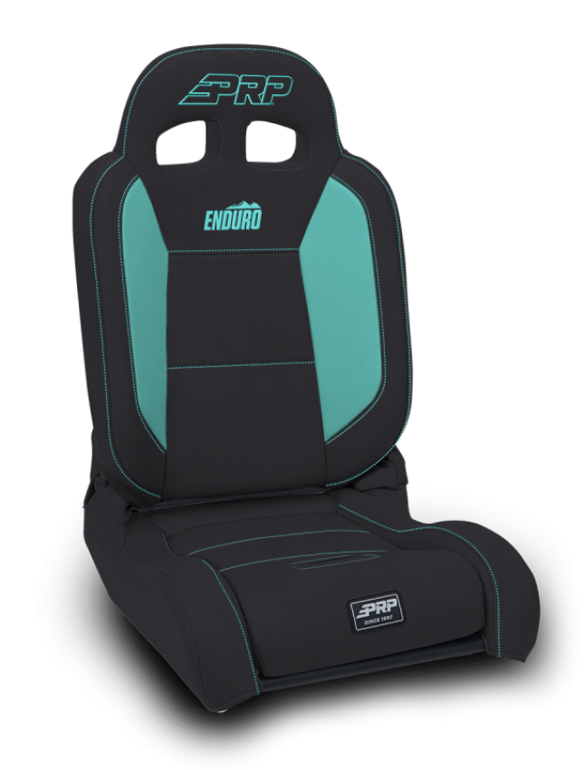 PRP Seats A8701044-201-238 PRP EnduroDaily Reclining Suspension Seat - Black/Teal Vinyl - Driver