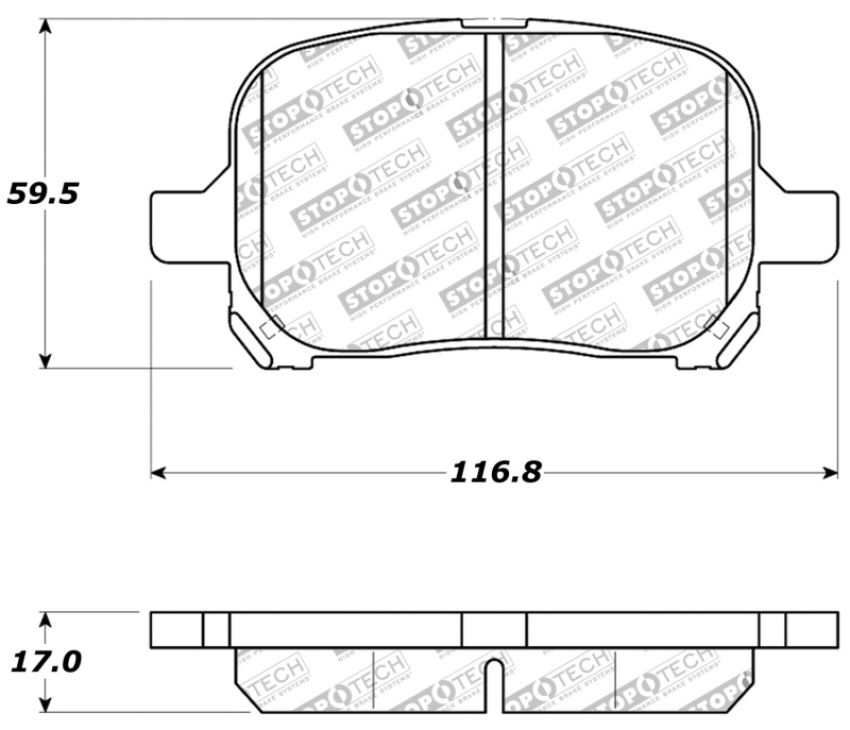 Stoptech 309.07070 Performance Brake Pads