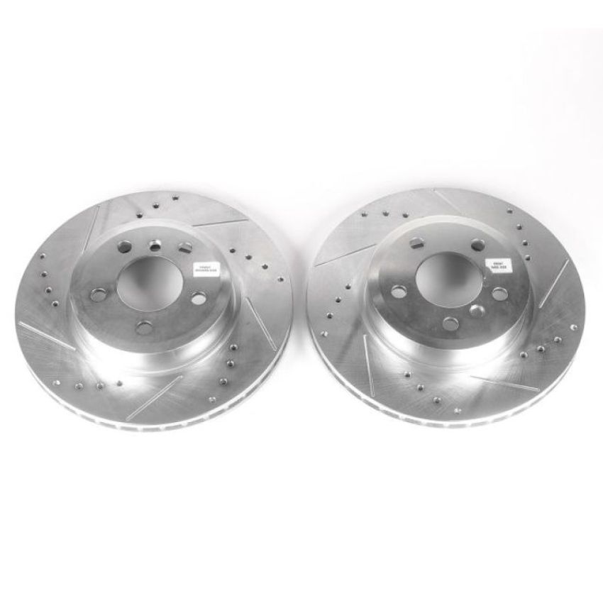 PowerStop EBR688XPR PowerStop Evolution Performance Drilled, Slotted & Plated Brake Rotor Pair