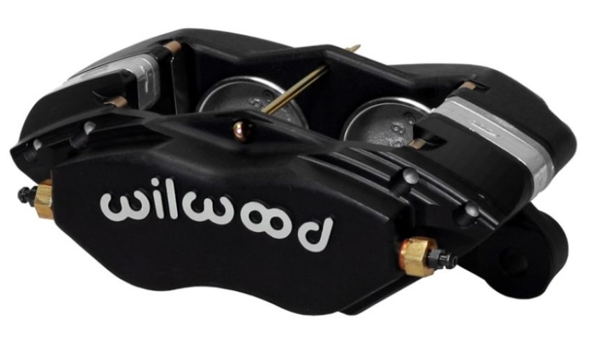Wilwood 120-13744-BK Caliper-Forged Dynalite-M-Red 1.75in Pistons .81in Disc