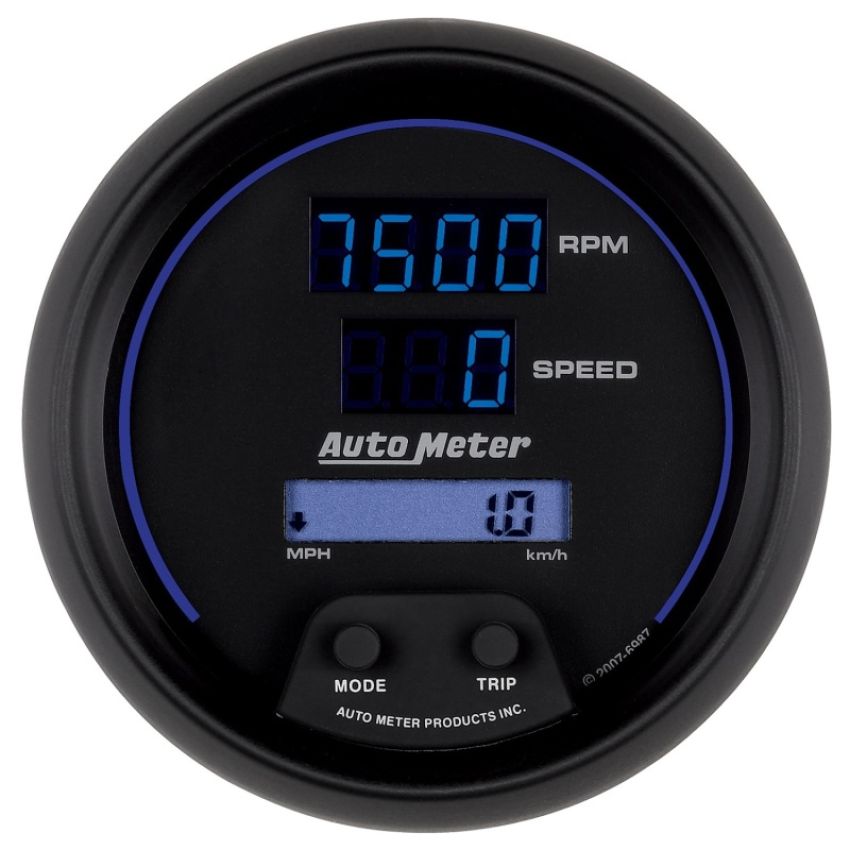 AutoMeter 6987 GAUGE, TACH/SPEEDO, 3 3/8