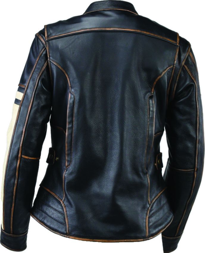 Kuryakyn 094388 Leather By River Road Dame Vintage Leather Jacket Black Womens - Small