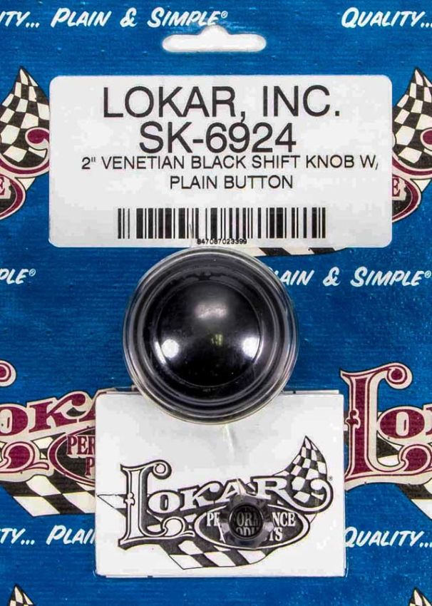 LOKAR LOKSK-6924 2in Shift Knob Venetian Black w/Button