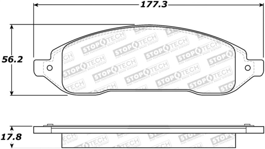 Stoptech 308.10220 Street Brake Pads