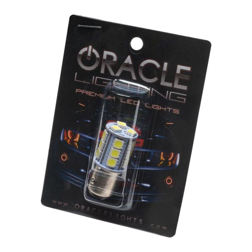 Oracle Lighting 5107-001 1157 18 LED 3-Chip SMD Bulb, Cool White, Single