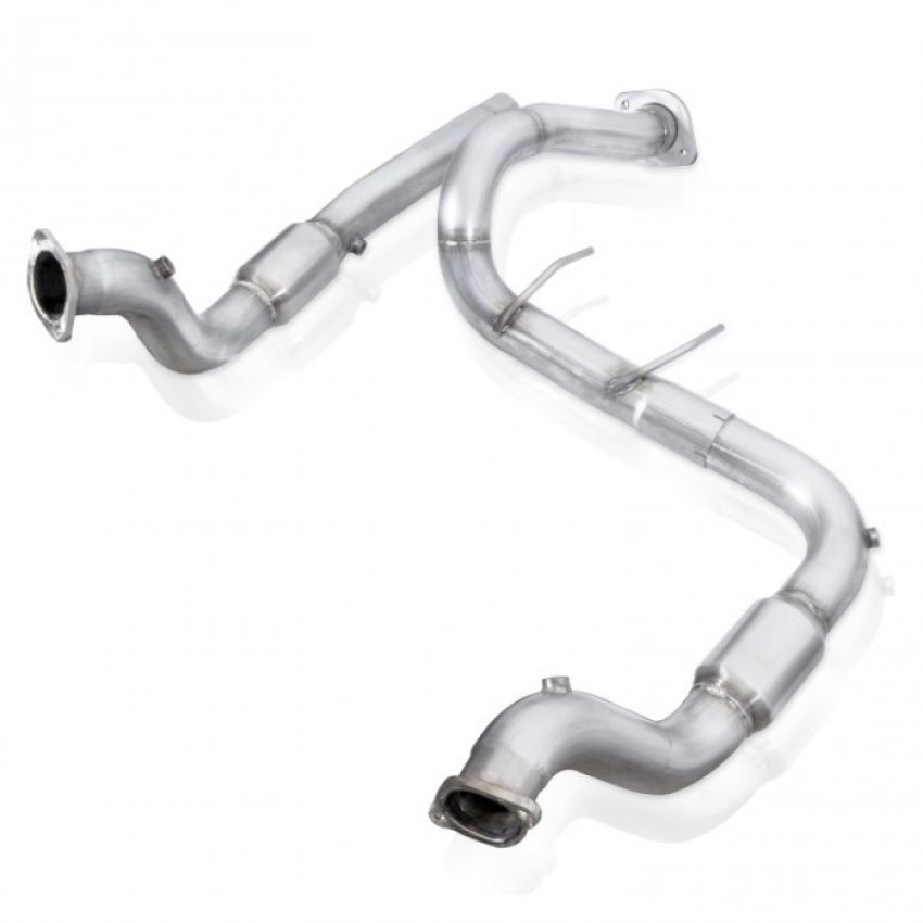 Stainless Works FTR17DPCAT 2017 F-150 Raptor 3.5L 3in Downpipe High-Flow Cats Factory Connection