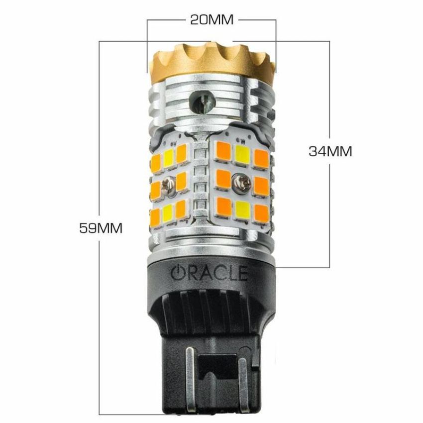 Oracle Lighting 5111-023 ORACLE Lighting 7443-CK LED Switchback High Output Can-Bus LED Bulbs