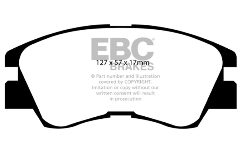 EBC Brakes DP6716 6000 Series Greenstuff Truck/SUV Brakes Disc Pads