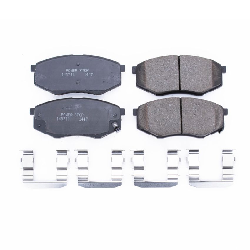 PowerStop 17-1447 PowerStop - Z17 Low-Dust Ceramic Brake Pads with Hardware