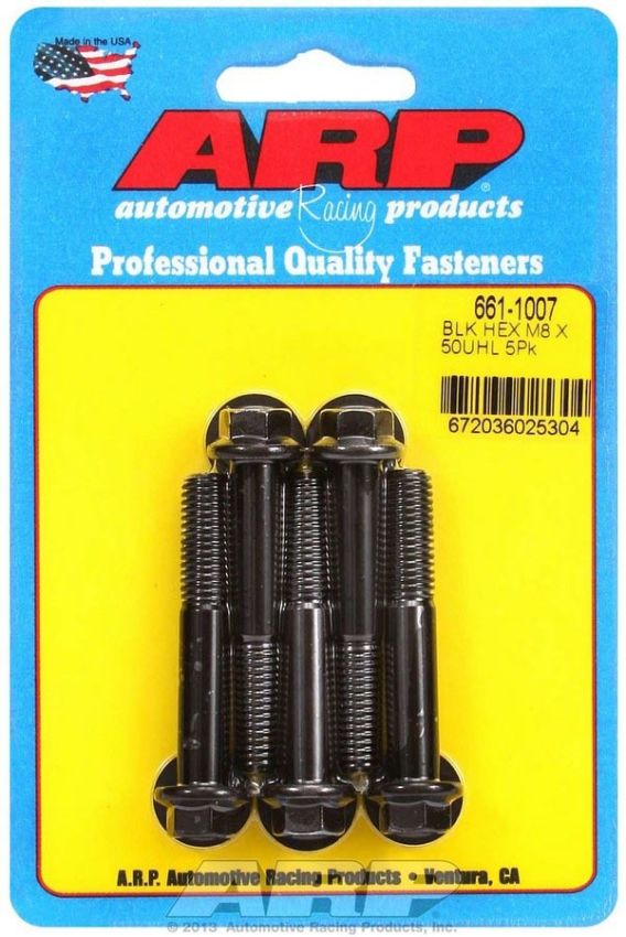 ARP ARP661-1007 8mm x 1.25 x 50mm 6pt Bolt Kit (5pk)