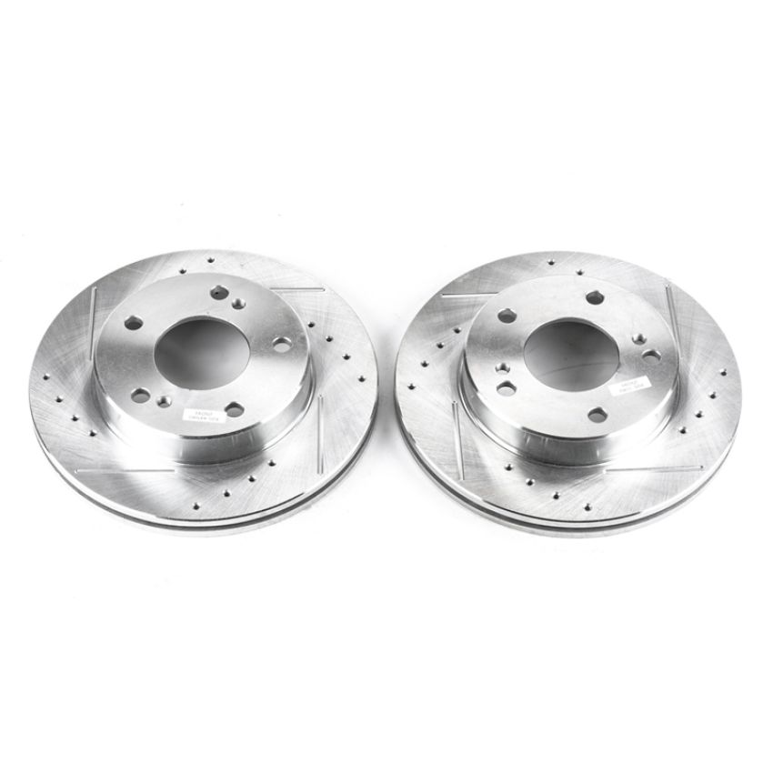 PowerStop JBR559XPR PowerStop Evolution Performance Drilled, Slotted & Plated Brake Rotor Pair