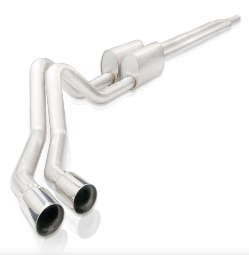Stainless Works CT19CBYL 2019+ Chevrolet Silverado 5.3L 3in Legend Catback Factory Conct Dual Polished Tip