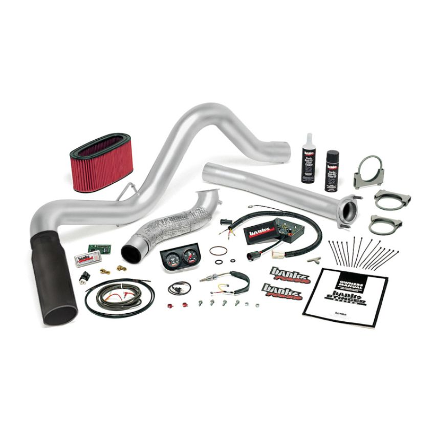Banks Power 48552-B 94-95.5 Ford 7.3L Man Stinger System - SS Single Exhaust w/ Black Tip