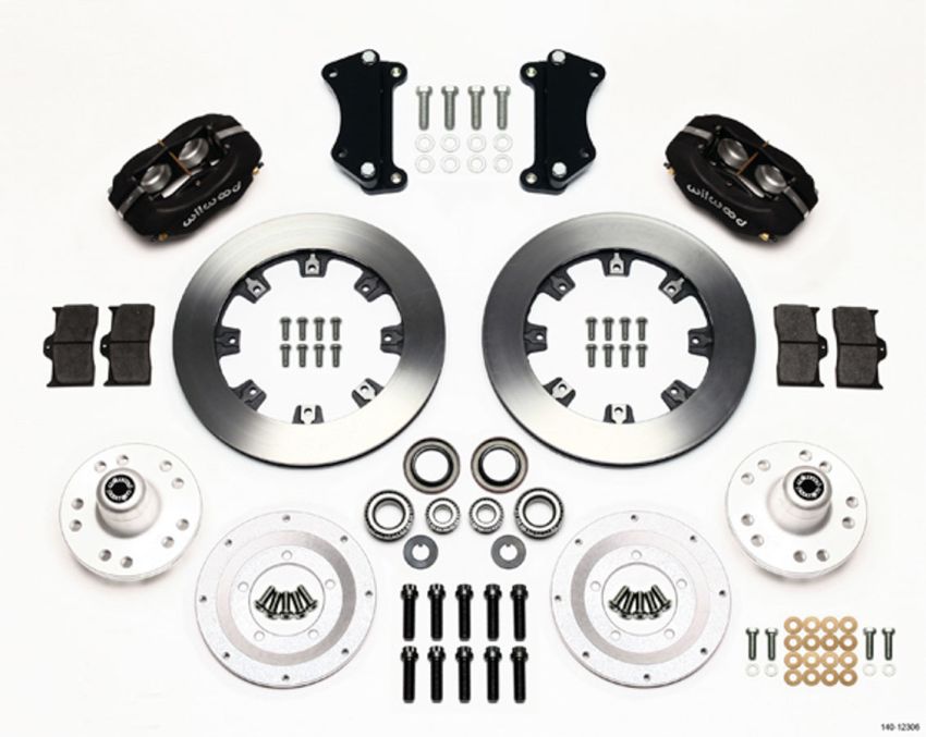 Wilwood 140-12306 Forged Dynalite Front Kit 12.19in Heidts Tri -5 2 inch Drop Spindle