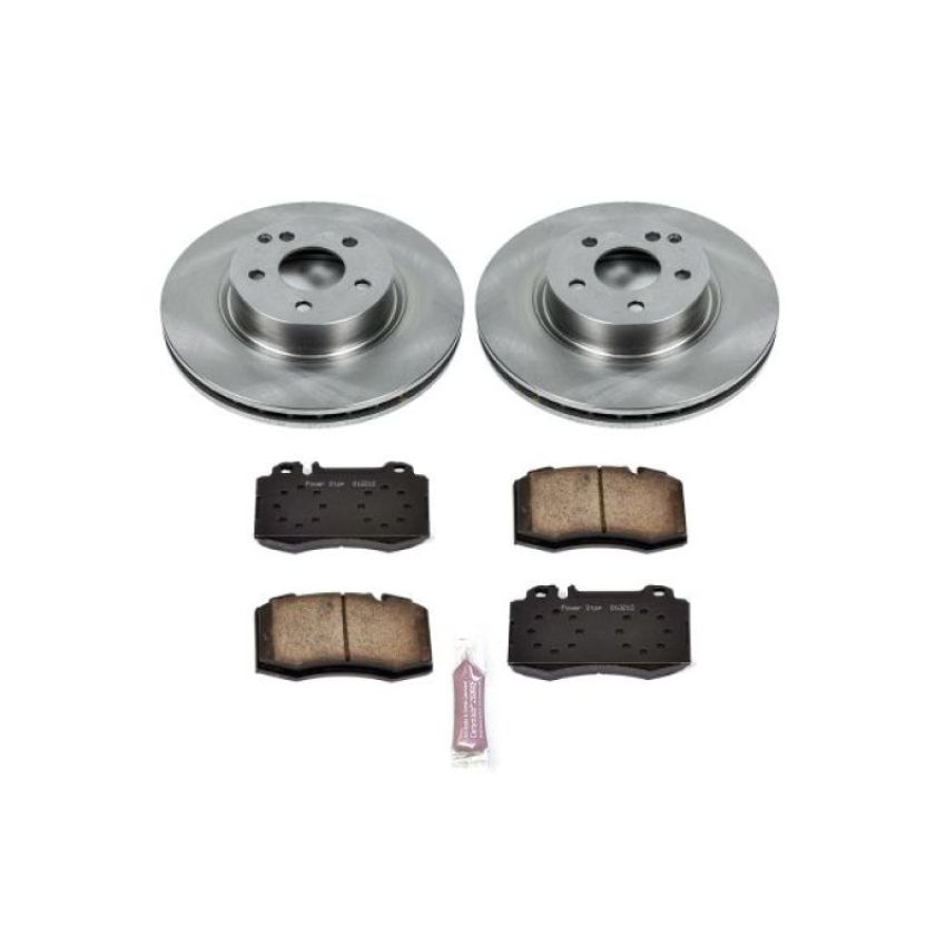PowerStop KOE6761 OE Stock Replacement Low-Dust Ceramic Brake Pad and Rotor Kit