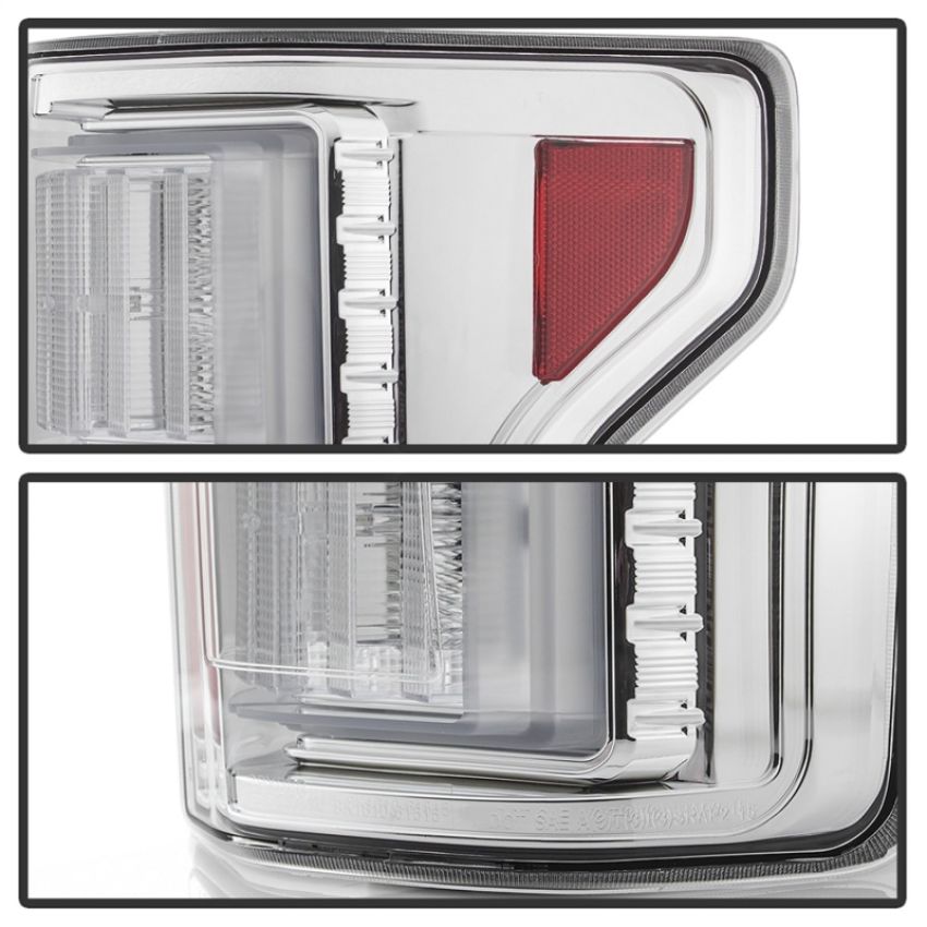 SPYDER 5085658 LED Tail Lights - Chrome