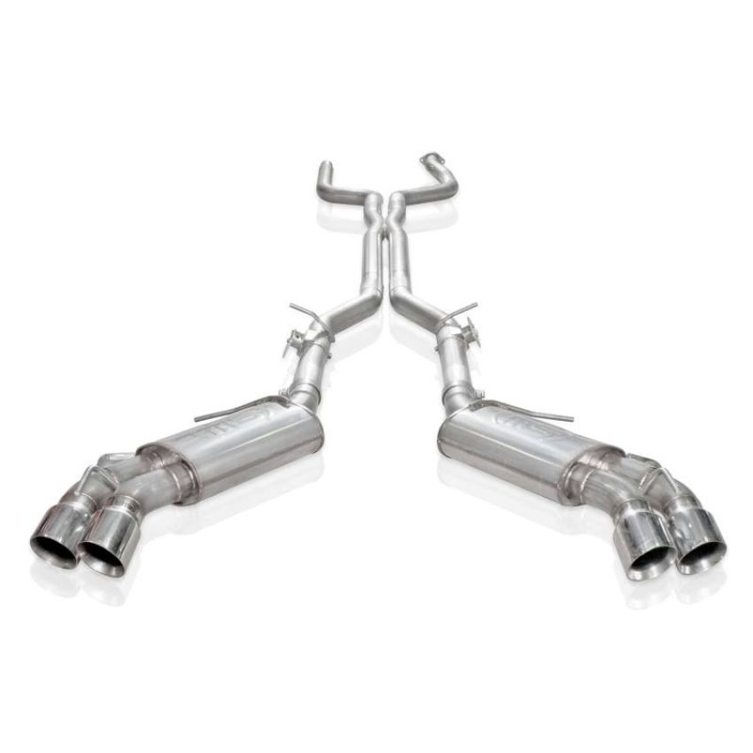 Stainless Works CA16AVCBR 2016+ Chevy Camaro SS 6.2L 3in Redline Catback w/AFM Valve NPP Valve 4in Quad Tips