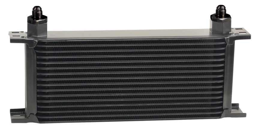 Derale 51606 16 Row Series 10000 Stack Plate Oil Fluid Cooler, -6AN