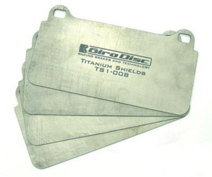 GiroDisc TS-1575-4 Lamborghini Aventador (w/Iron Conversion) Front Titanium Pad Shields