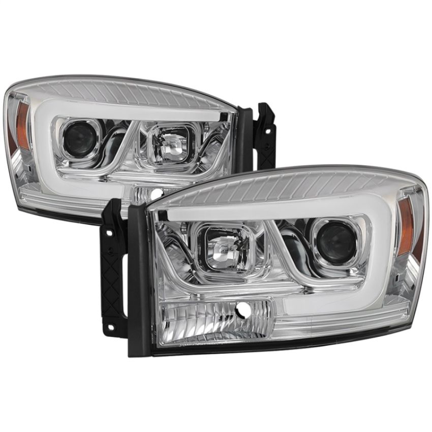SPYDER 5085290 Projector Headlights - Version 2 - Light Bar DRL - Chrome