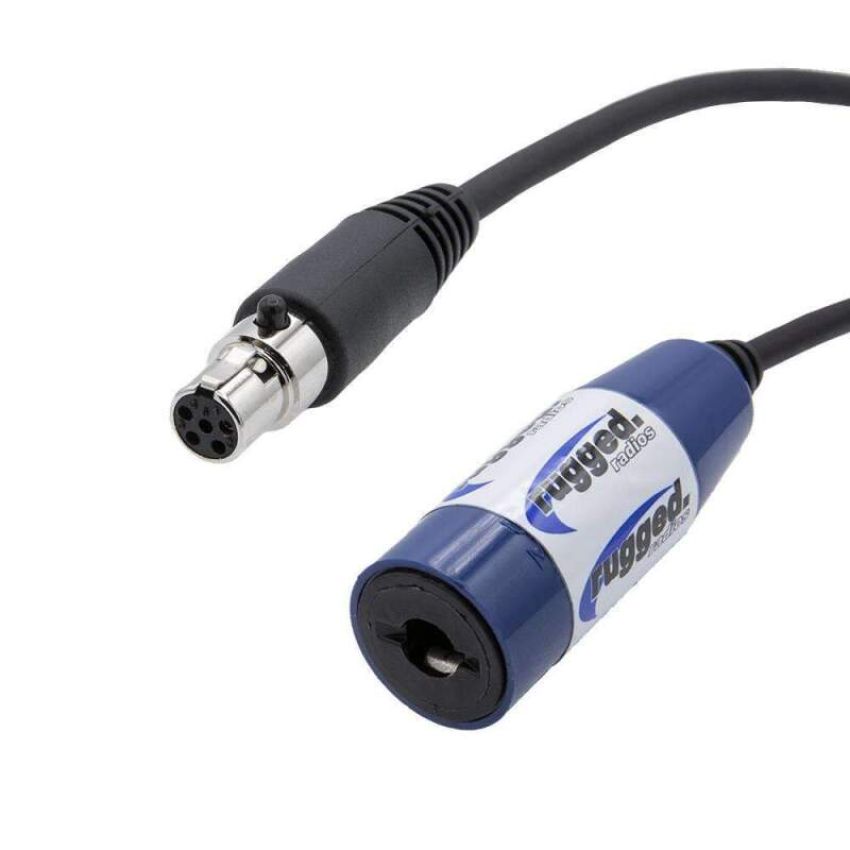 Rugged Radios CS-OFF-2 OFFROAD Straight Cable to Intercom (Select Length) 2 Feet