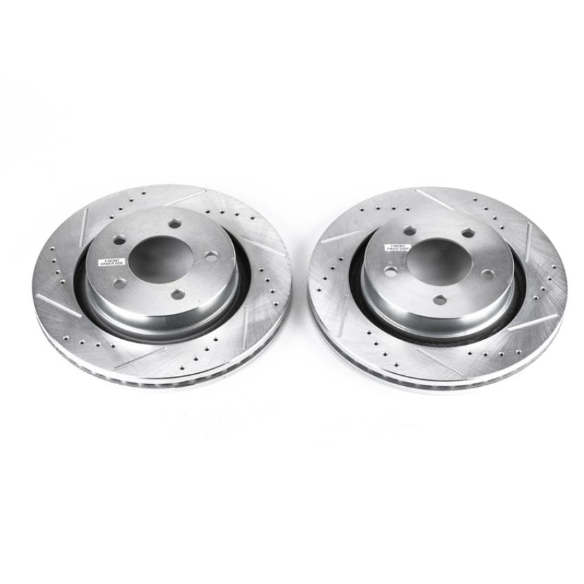 PowerStop AR8348XPR PowerStop Evolution Performance Drilled, Slotted & Plated Brake Rotor Pair